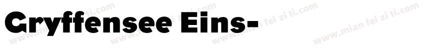 Gryffensee Eins字体转换